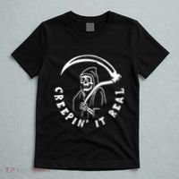 Creepin It Real Grim Reaper Halloween T-Shirt thumb 5