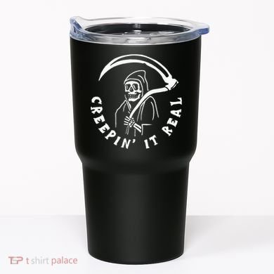 Creepin It Real Grim Reaper Halloween Tumbler