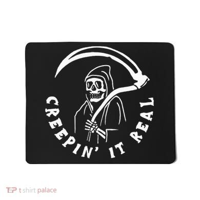 Creepin It Real Grim Reaper Halloween Mousepad