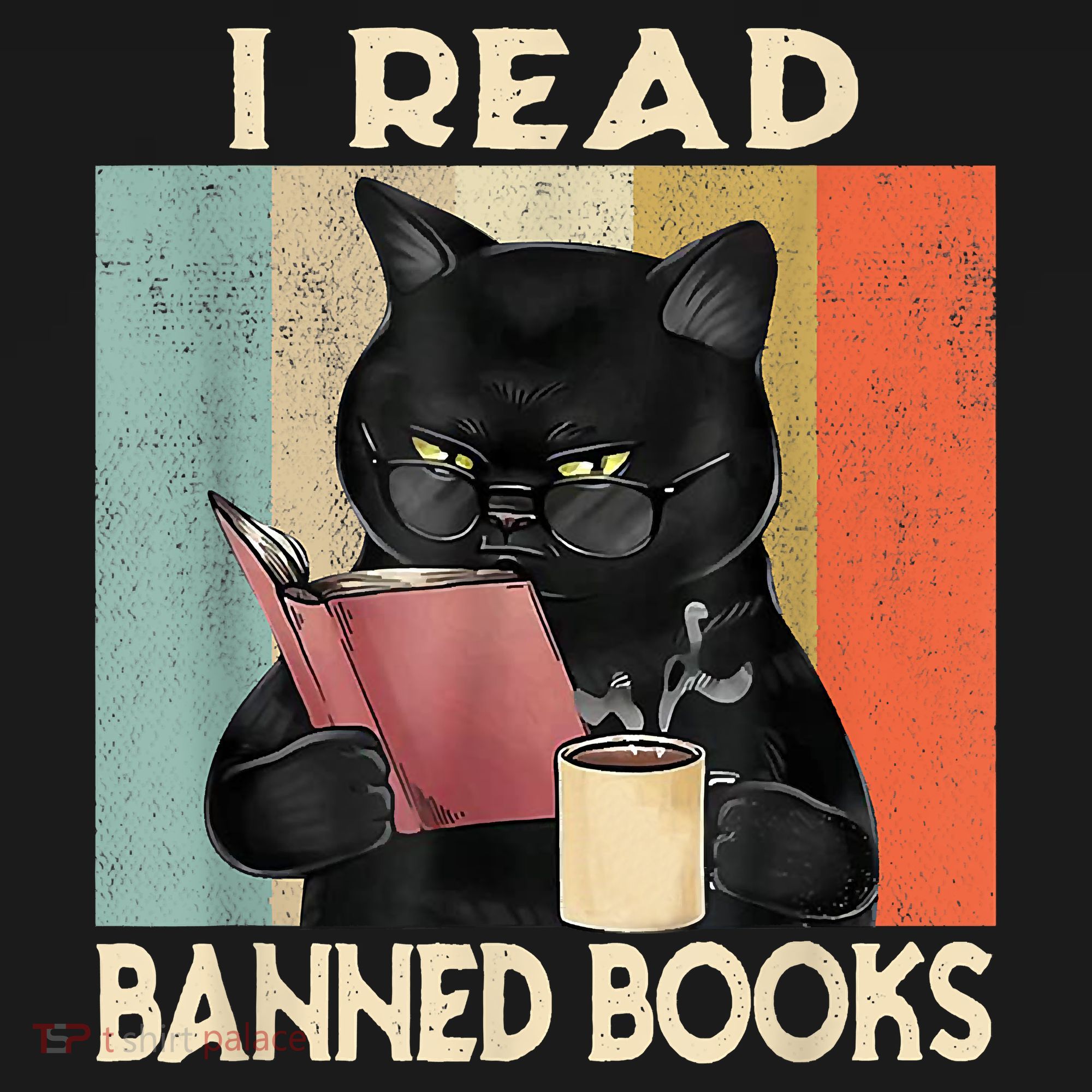 Cat I Read Banned Books Funny Bookworms Reading Book Mousepad