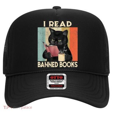 Cat I Read Banned Books Funny Bookworms Reading Book Hat