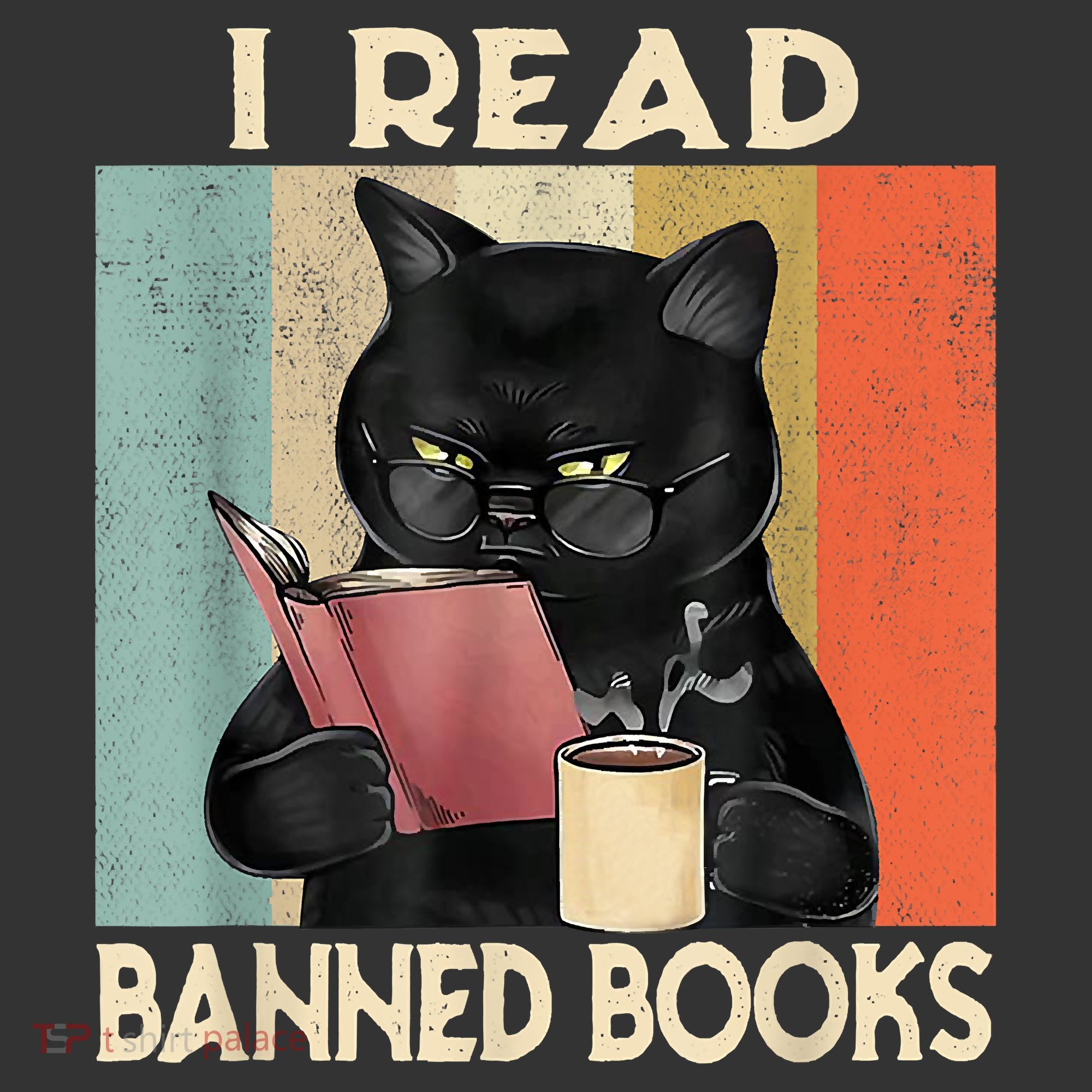 Cat I Read Banned Books Funny Bookworms Reading Book Ornament
