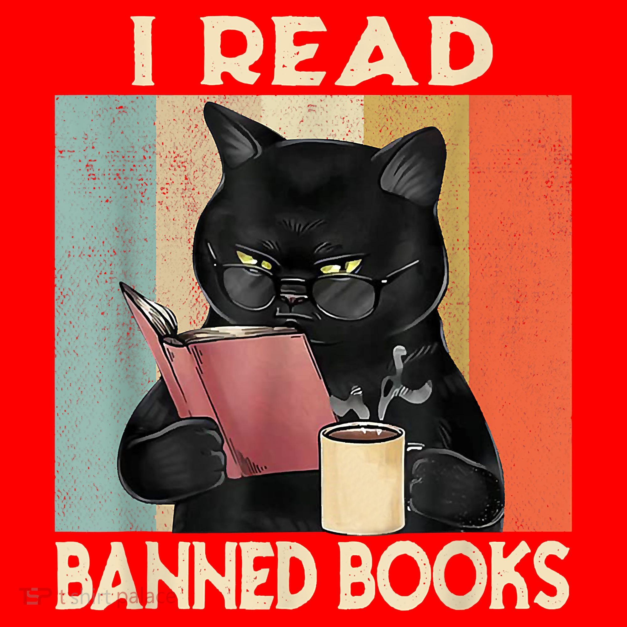 Cat I Read Banned Books Funny Bookworms Reading Book Santa Hat