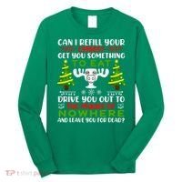 Can I Refill Your Eggnog Funny Christmas Vacation Long Sleeve Shirt thumb 0