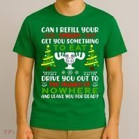 Can I Refill Your Eggnog Funny Christmas Vacation T-Shirt thumb 3