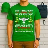 Can I Refill Your Eggnog Funny Christmas Vacation T-Shirt thumb 6