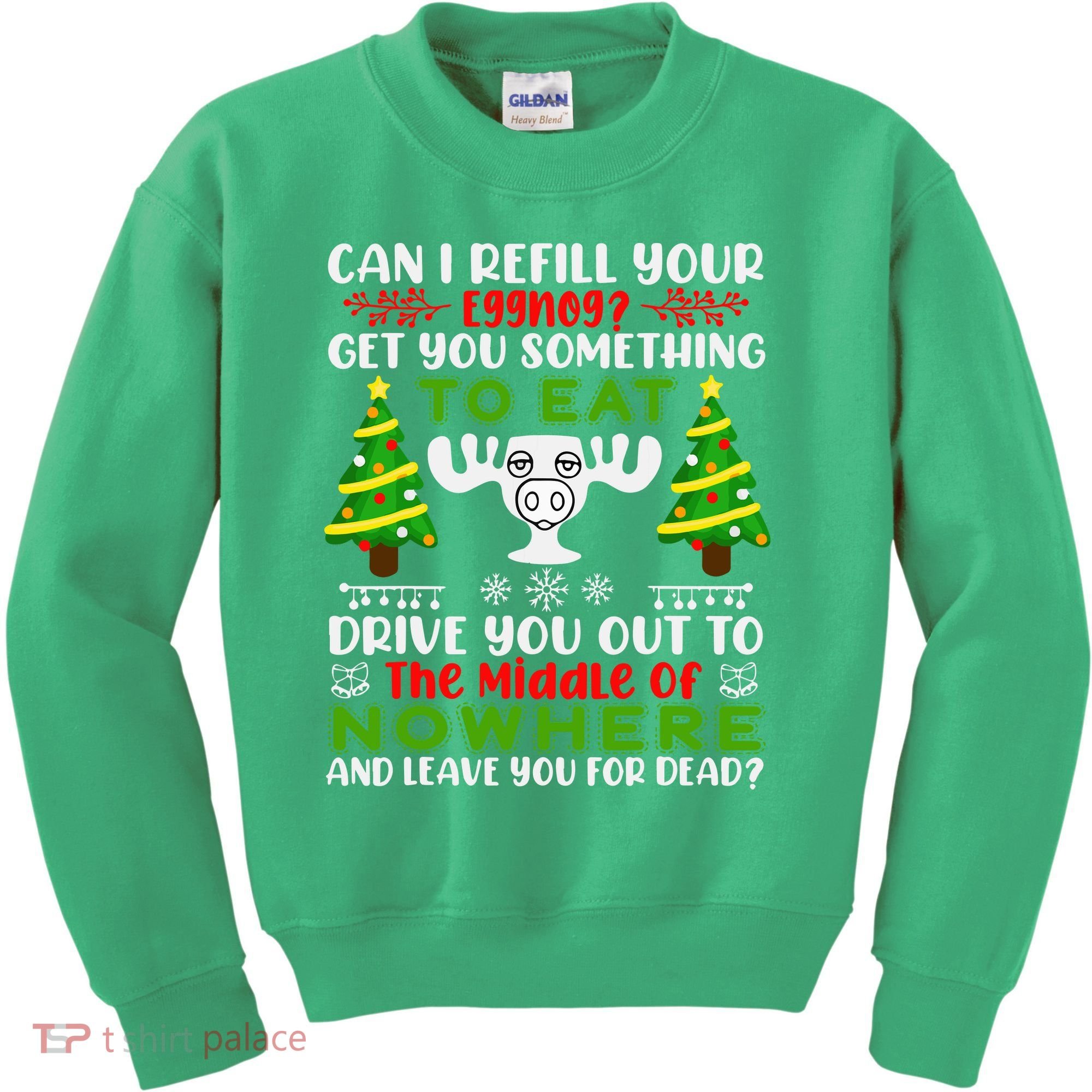 Can I Refill Your Eggnog Funny Christmas Vacation Kids Sweatshirt
