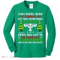 Can I Refill Your Eggnog Funny Christmas Vacation Kids Long Sleeve Shirt thumb 0