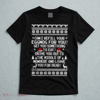 Can I Refill Your Eggnog Funny Christmas Vacation Quote T-Shirt thumb 5