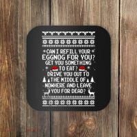 Can I Refill Your Eggnog Funny Christmas Vacation Quote Coaster thumb 0