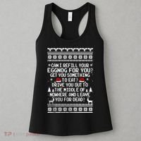 Can I Refill Your Eggnog Funny Christmas Vacation Quote Women's Tank Top thumb 3