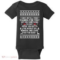 Can I Refill Your Eggnog Funny Christmas Vacation Quote Baby Bodysuit thumb 0