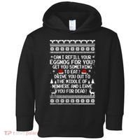 Can I Refill Your Eggnog Funny Christmas Vacation Quote Toddler Hoodie thumb 0