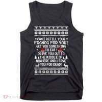Can I Refill Your Eggnog Funny Christmas Vacation Quote Tank Top thumb 0