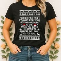 Can I Refill Your Eggnog Funny Christmas Vacation Quote Women's T-Shirt thumb 2