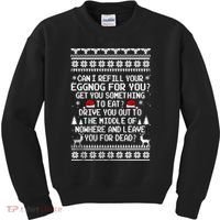 Can I Refill Your Eggnog Funny Christmas Vacation Quote Kids Sweatshirt thumb 0
