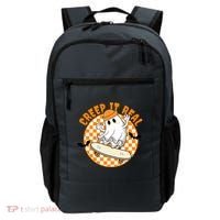 Creep It Real Skater Ghost Halloween Retro Backpack thumb 0