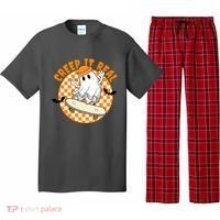Creep It Real Skater Ghost Halloween Retro Pajama Set thumb 0