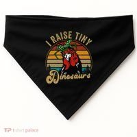 Chicken I Raise Tiny Dinosaurs Funny Mama Hen Farm Mom USA-Made Doggie Bandana thumb 0