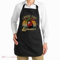 Chicken I Raise Tiny Dinosaurs Funny Mama Hen Farm Mom Apron thumb 2