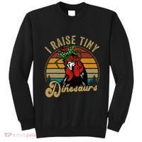 Chicken I Raise Tiny Dinosaurs Funny Mama Hen Farm Mom Sweatshirt thumb 0