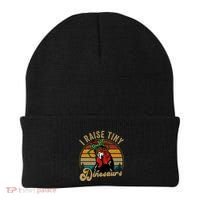 Chicken I Raise Tiny Dinosaurs Funny Mama Hen Farm Mom Beanie thumb 0
