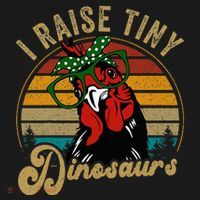Chicken I Raise Tiny Dinosaurs Funny Mama Hen Farm Mom Mousepad thumb 1