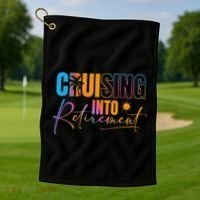 Cruising Into Retirement Journey Cruise Squad Family Golf Towel thumb 1