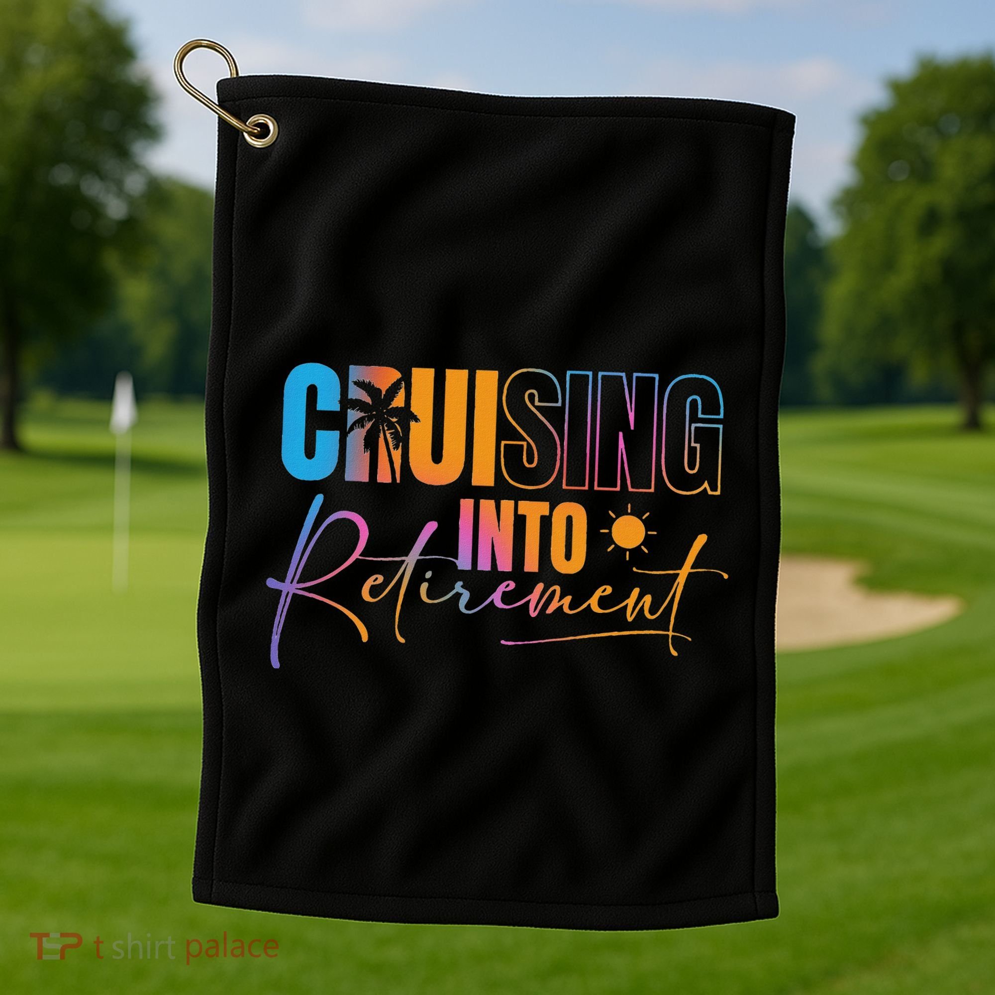 Cruising Into Retirement Journey Cruise Squad Family Golf Towel