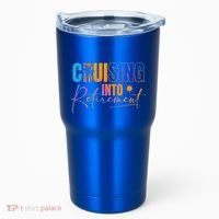 Cruising Into Retirement Journey Cruise Squad Family Tumbler thumb 0