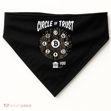 Circle Of Trust Cryptocurrency USA-Made Doggie Bandana