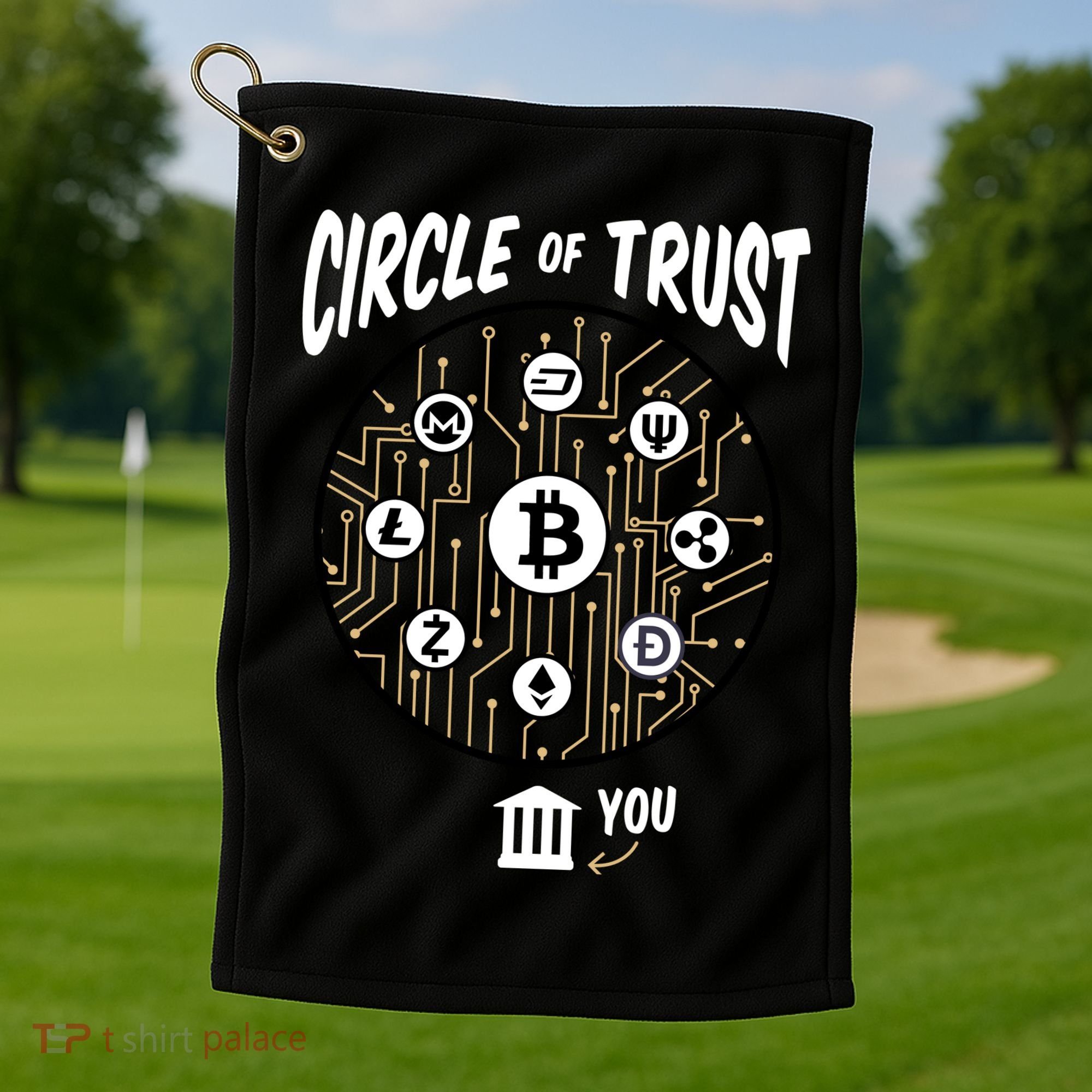 Circle Of Trust Cryptocurrency Golf Towel