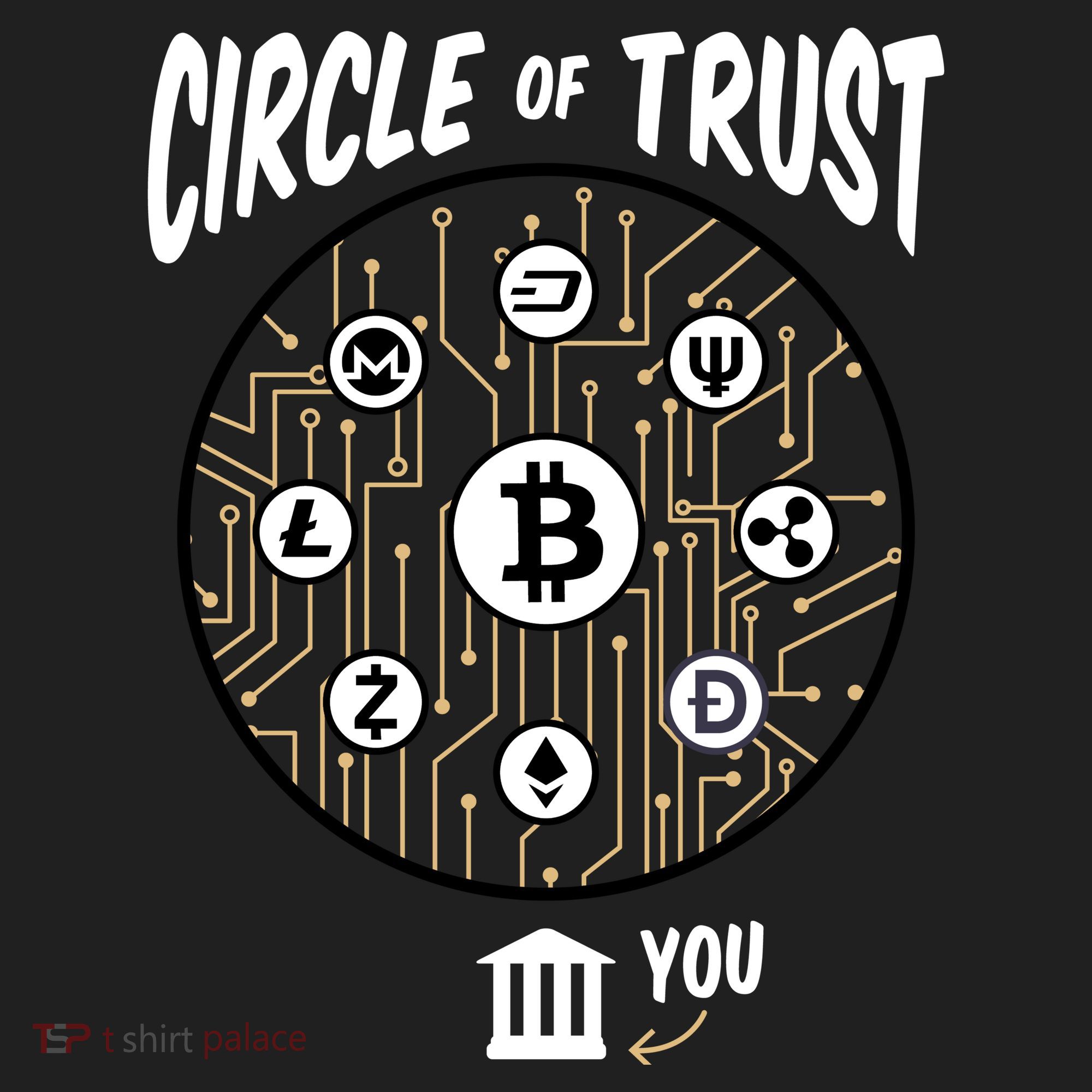 Circle Of Trust Cryptocurrency Golf Towel