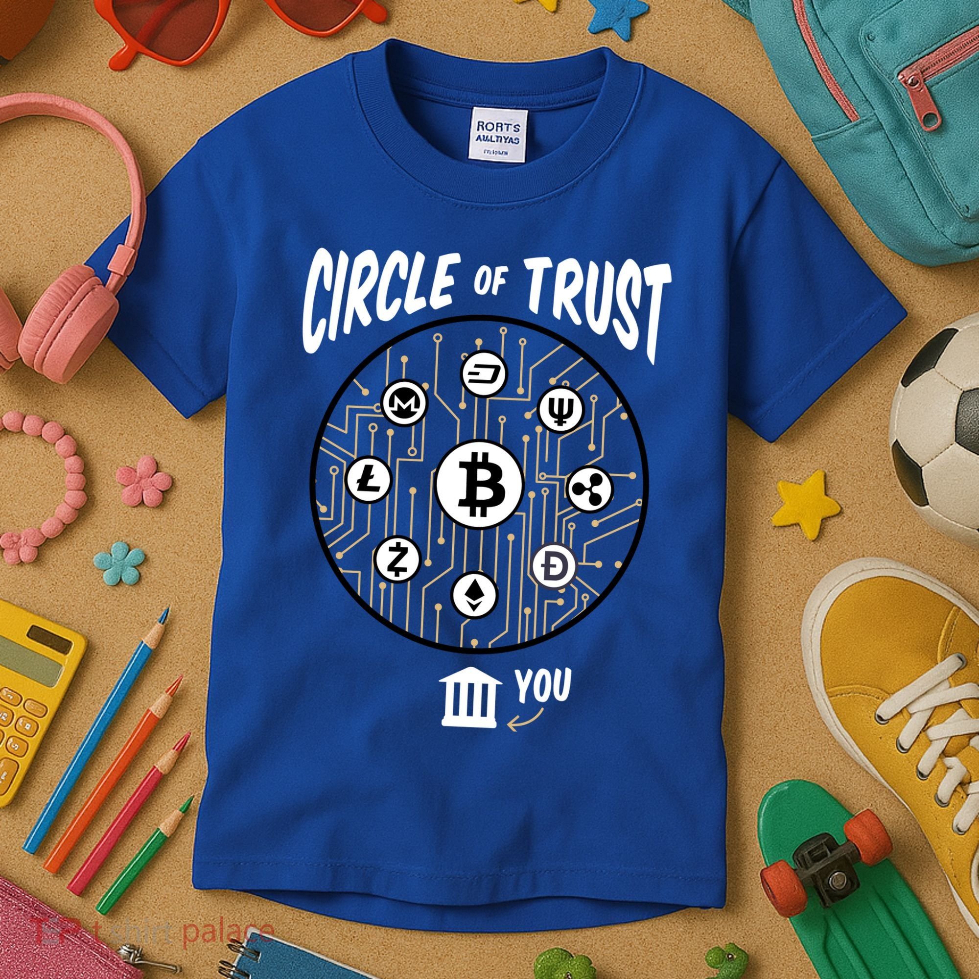Circle Of Trust Cryptocurrency Kids T-Shirt