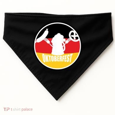 Circle Oktoberfest Logo USA-Made Doggie Bandana