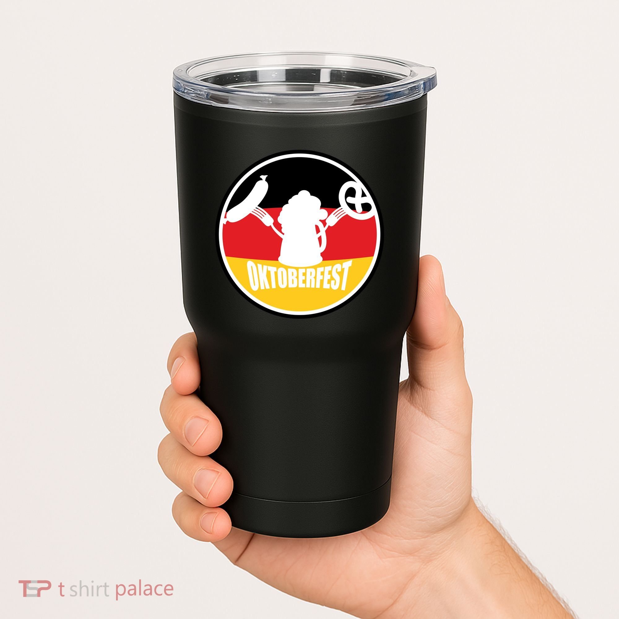 Circle Oktoberfest Logo Tumbler