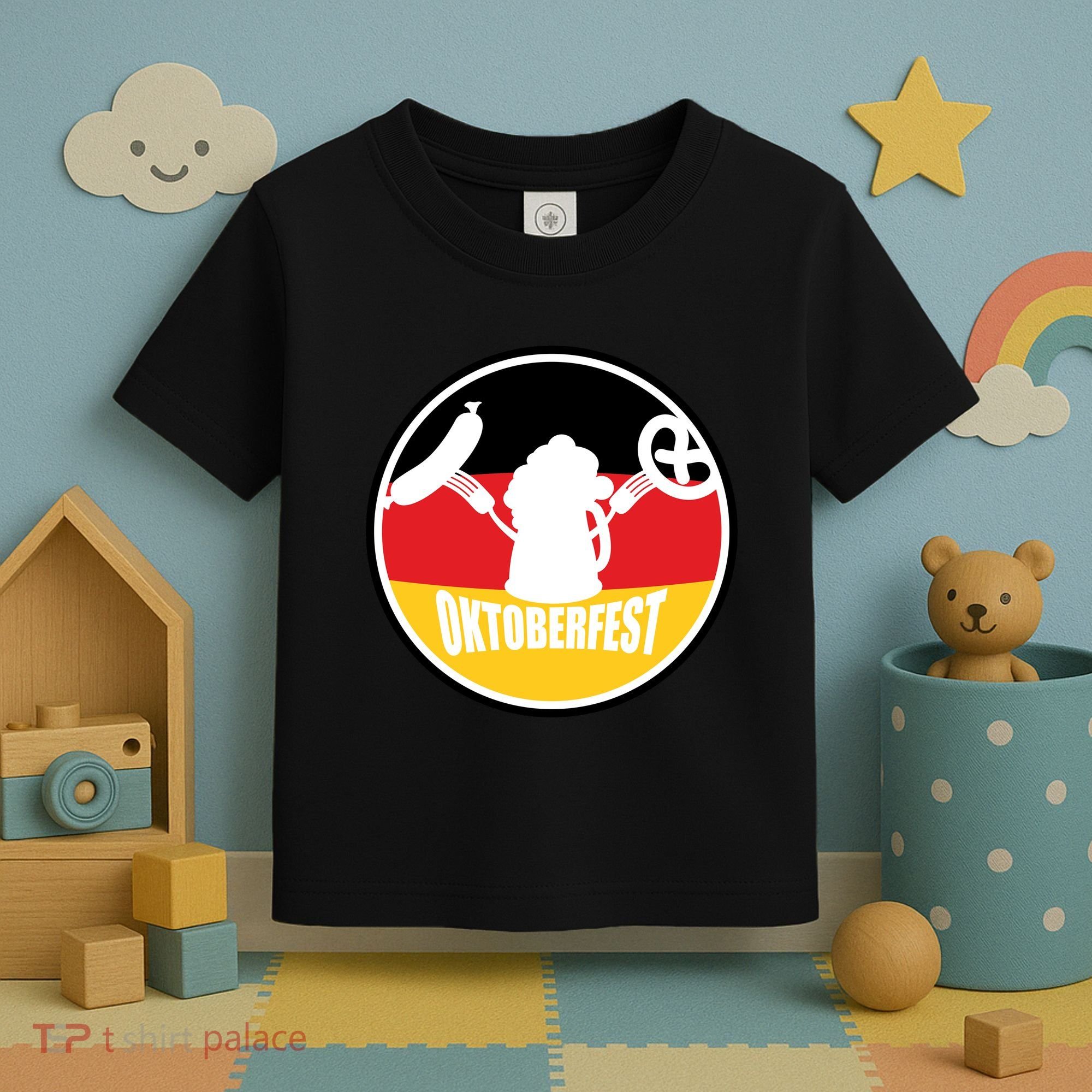 Circle Oktoberfest Logo Toddler T-Shirt