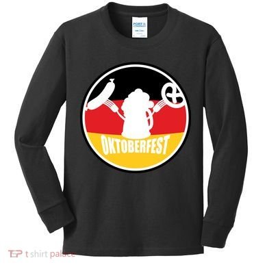 Circle Oktoberfest Logo Kids Long Sleeve Shirt