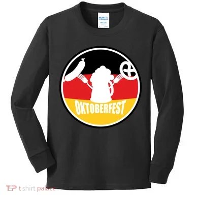Circle Oktoberfest Logo Kids Long Sleeve Shirt