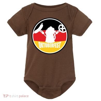 Circle Oktoberfest Logo Baby Bodysuit