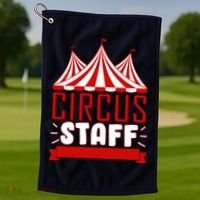 Circus Staff Funny Clown Movie Golf Towel thumb 1