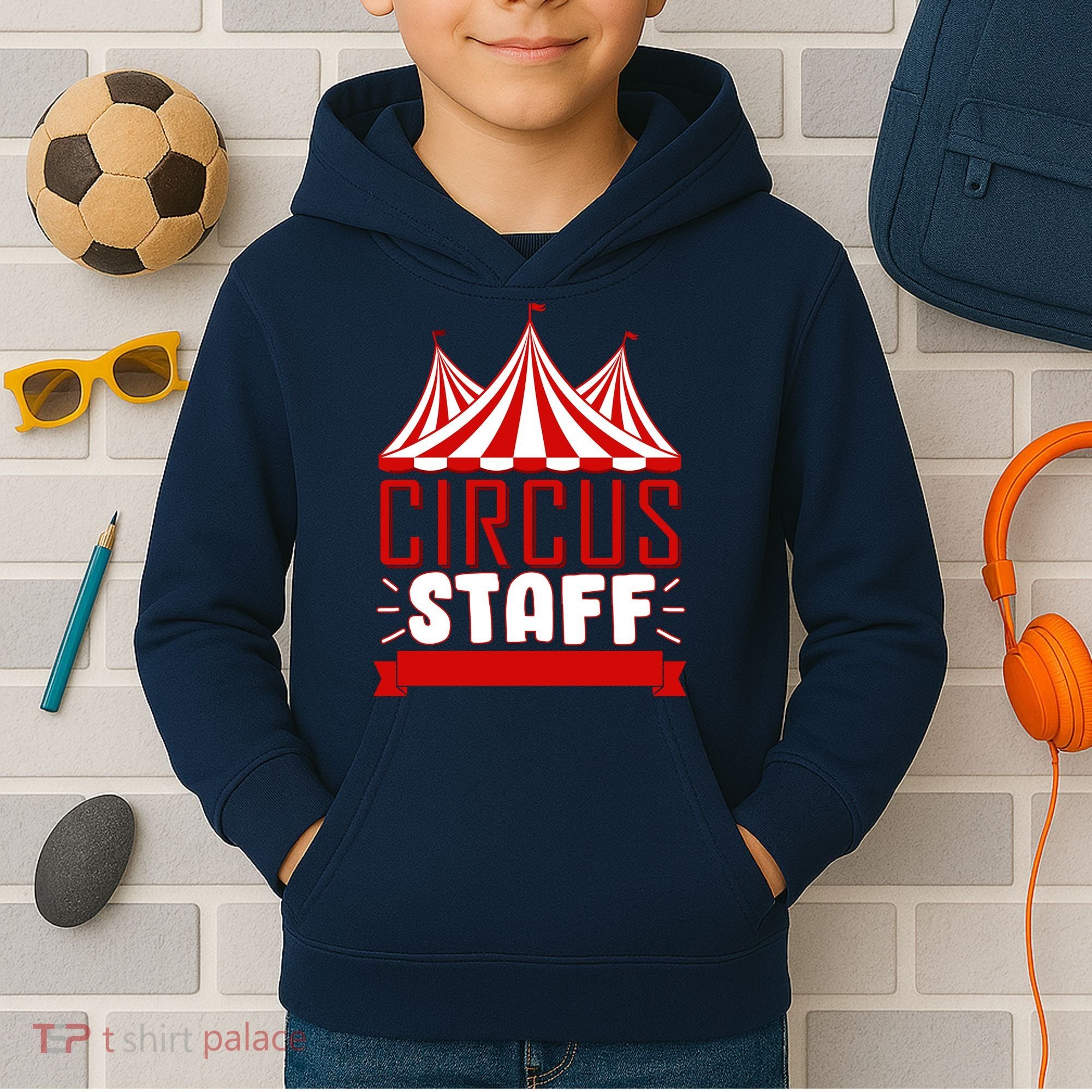 Circus Staff Funny Clown Movie Kids Hoodie