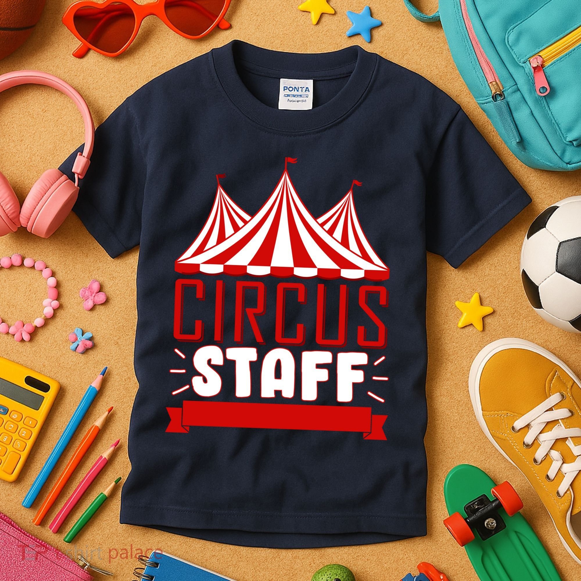 Circus Staff Funny Clown Movie Kids T-Shirt