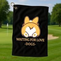 Cirgi Butt Waiting For Love Golf Towel thumb 1