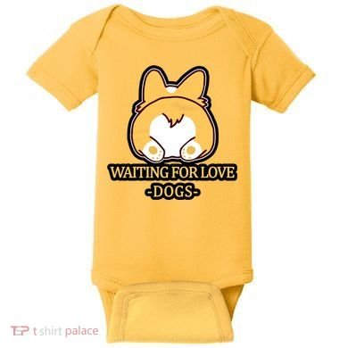 Cirgi Butt Waiting For Love Baby Bodysuit