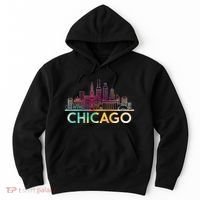 Chicago Illinois Skyline City Souvenir Hoodie thumb 0