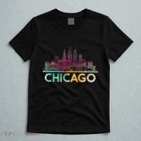 Chicago Illinois Skyline City Souvenir T-Shirt thumb 5