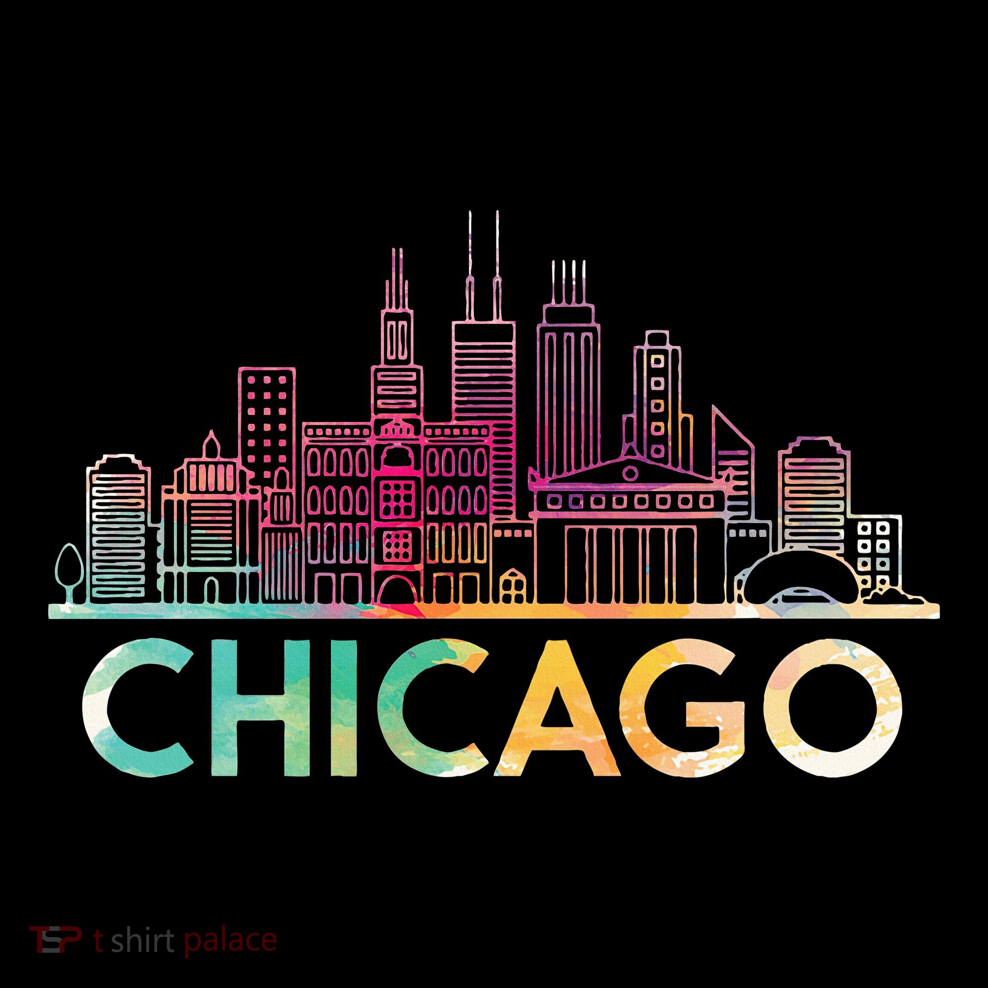 Chicago Illinois Skyline City Souvenir Women's Hoodie