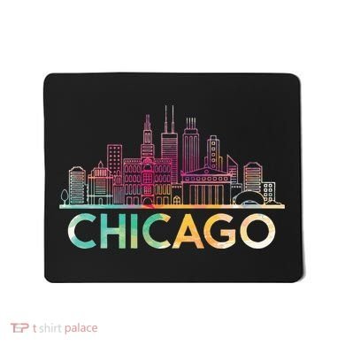 Chicago Illinois Skyline City Souvenir Mousepad