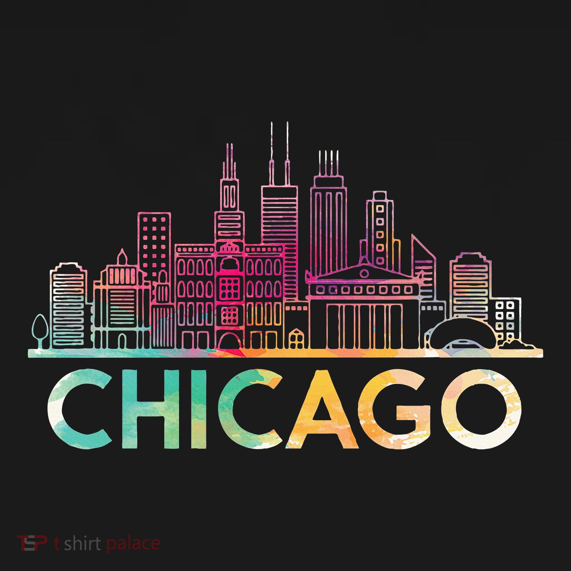 Chicago Illinois Skyline City Souvenir Mousepad